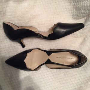 Adrienne Vittadini Serene Scalloped Kitten Heels